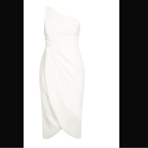 CITY CHIC One Shoulder True Love Dress - ivory Size 16 NWT - Picture 2 of 10